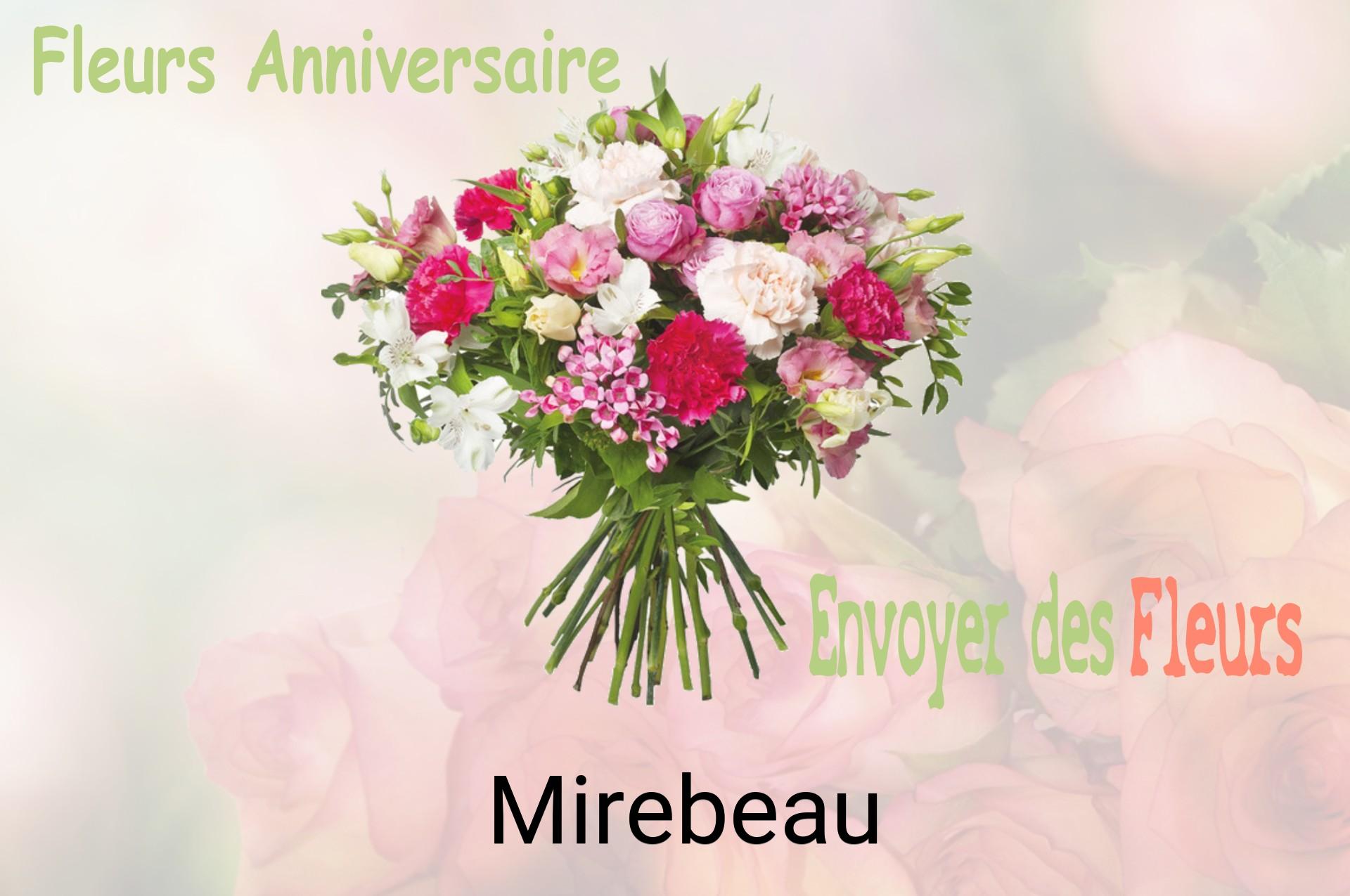 Bouquet de fleurs d’anniversaire livré à Mirebeau