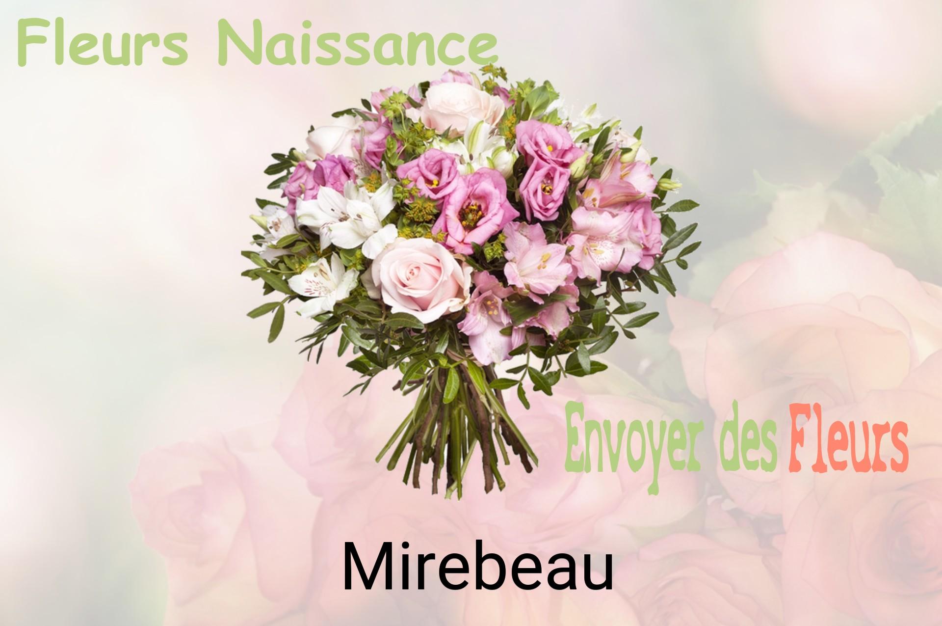 Bouquet de fleurs de naissance livré à Mirebeau